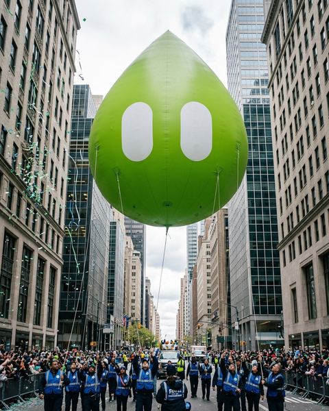 Sula mascot as parade balloon