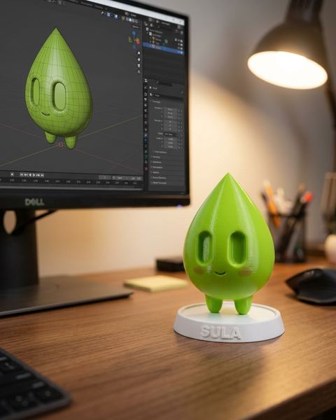 Sula mascot as 3d figurine